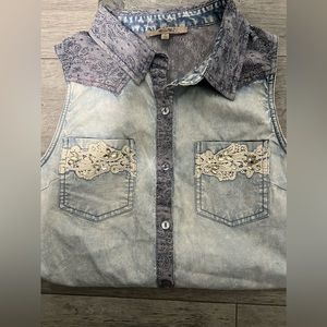 Miss me denim top ! ❤️